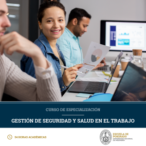 Curso de Especialización en Gestión de Seguridad y Salud en el Trabajo (SST)